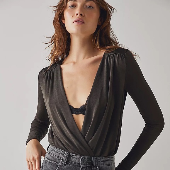 Free People Tops - Free People Intimately Turnt Bodysuit Black Medium
